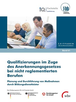 cover image of Qualifizierungen im Zuge des Anerkennungsgesetzes bei nicht reglementierten Berufen